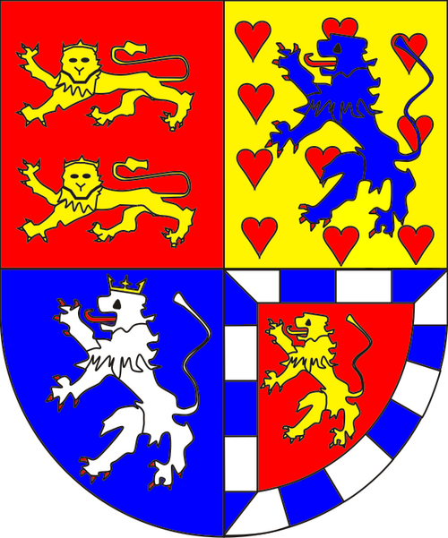 Brunswick-Luneburg 1482, coat of arms of the duchy of Brunswick-Lüneburg (1482–1582);