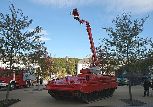 ドイツ消防隊が消防車両として使用するために改造したマルダー歩兵戦闘車