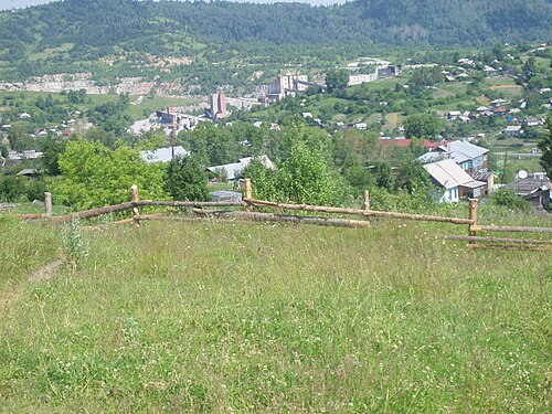 タシュタゴルスキー地区のテミルタウの都市型集落