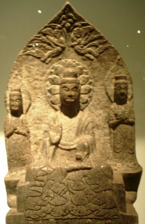 仏三尊像、東魏（534-550年）、中国