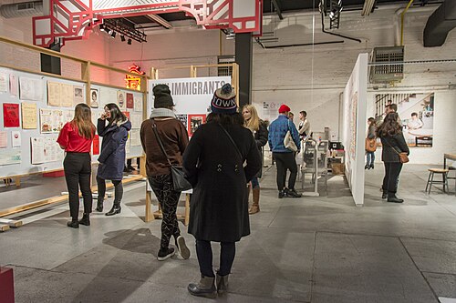 展示会の来場者
