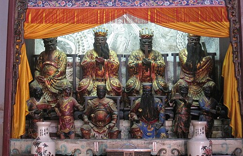 台南の大媽祖廟の四海龍王。