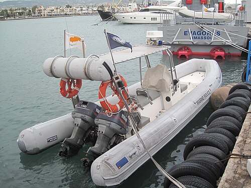 キプロス港湾警察および海洋警察 RIB (硬質ゴムボート)