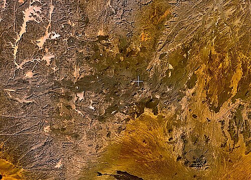 タルソ・トー火山の衛星画像