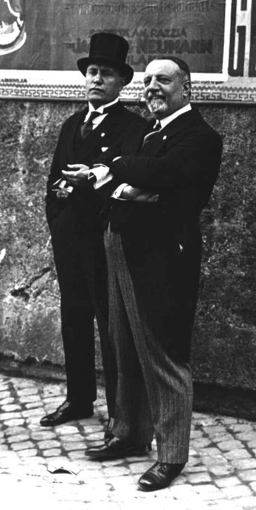 ヴォルピとムッソリーニ、1925 ～ 1928 年
