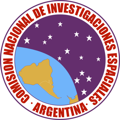 Nacional de Investigaciones Espaciales のロゴ。