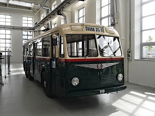 1941年製シュコダ3Trトロリーバス