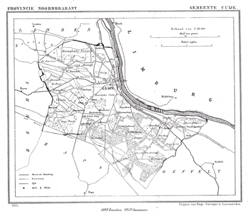 1866 年の Cuijik の地図