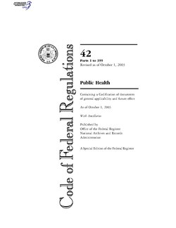 米国連邦規則集（CFR）の表紙画像。第84部については501ページをご覧ください。