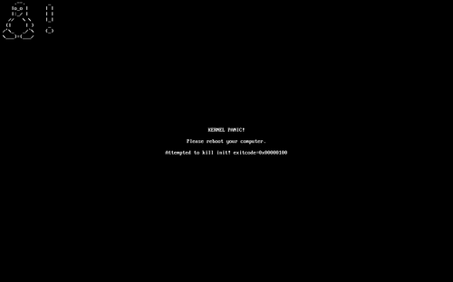 drm_panic が有効になっている場合のカーネルパニック