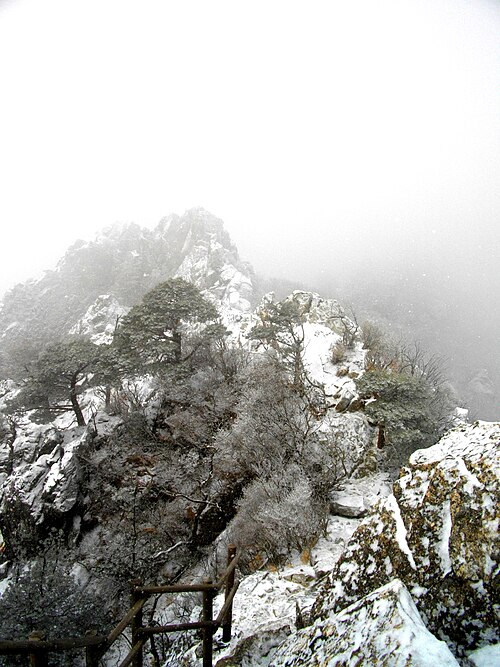 伽倻山七仏峰付近の石垣（２）