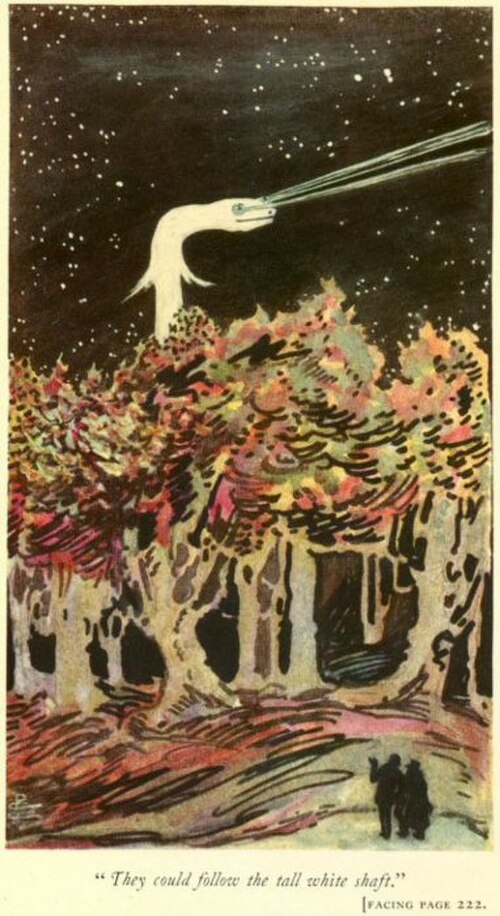 パメラ・コールマン・スミスによる1911年の挿絵。初版の222ページに掲載（HathiTrustで閲覧可能）。