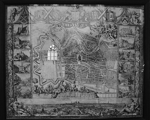 ロメン・デ・ホーゲが作成した 1688 年のハーレムの地図