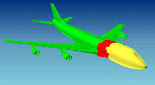 各ゾーンで発見された残骸は、航空機の特定のエリアに対応していました。図22b、67ページ