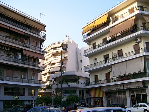 ネオス コスモスの風景、アテネ、ギリシャ
