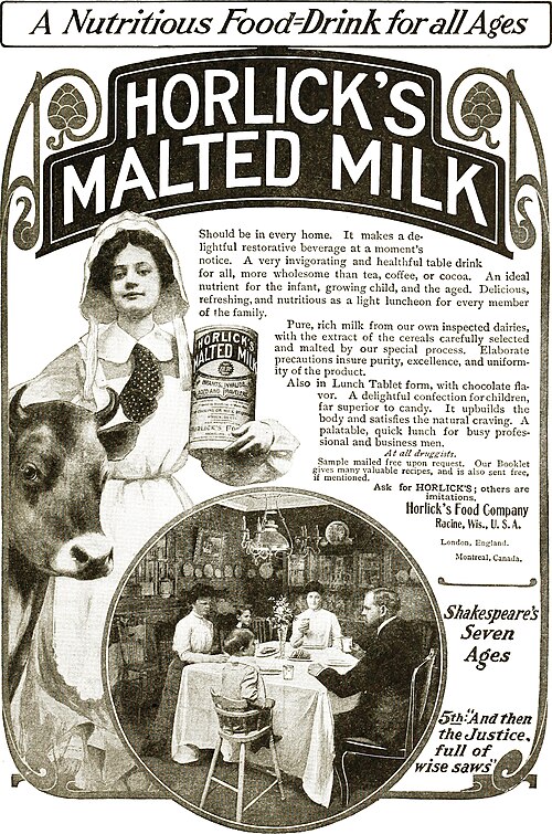 1904 年の Horlicks の広告