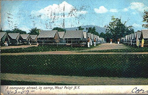 平原での夏のキャンプ、1907年