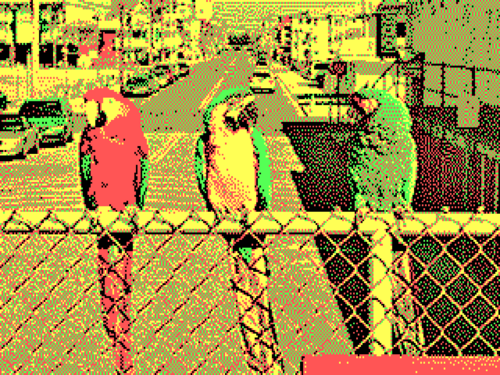 320 × 200 4色パレット 0
