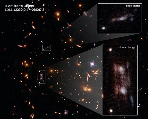 ハッブルがハミルトンの天体を披露