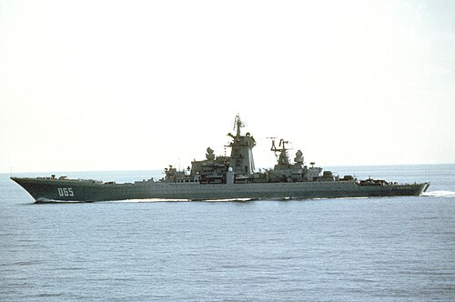 ロシアの巡洋戦艦キーロフ、1983 年