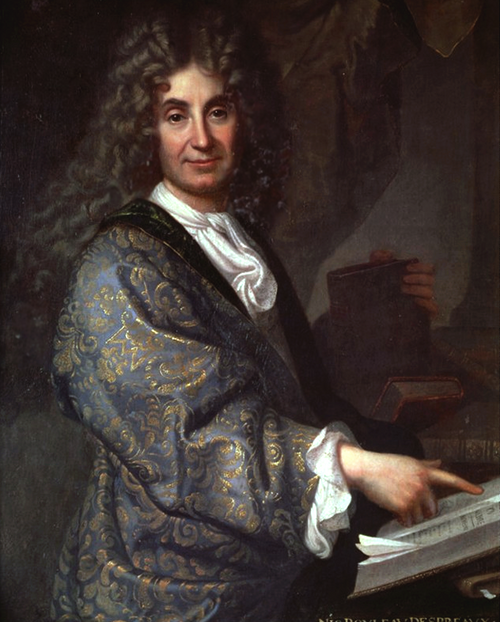 ジャン＝バティスト・サンテール作「ボワローの肖像」、1678年