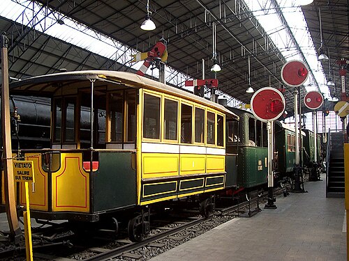 博物館の鉄道セクションの別の眺め。