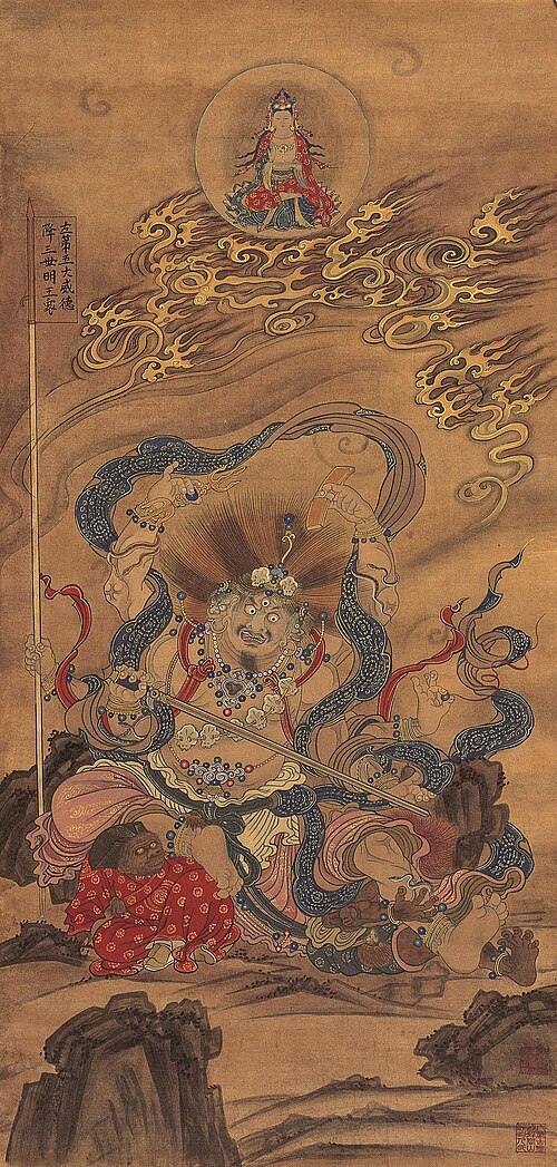 明代、宝寧寺の八賢王の一人、トライロキヤヴィジャヤ。