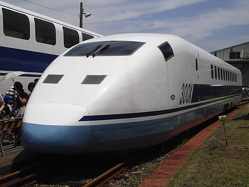 浜松工場に保存されている955-6号車、2006年7月