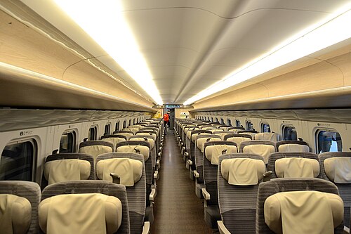 2015年12月の普通車（3号車）の車内