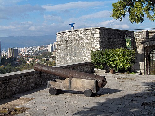 Old muzzle-loading gun at Trsat Castle