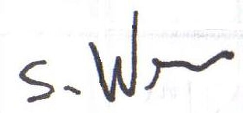 署名「S. Weiss」