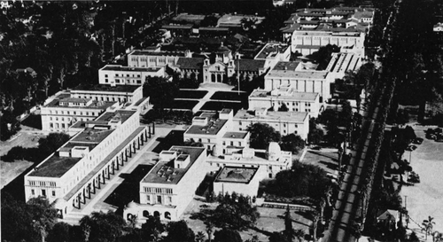 1946 年のカリフォルニア工科大学の航空写真