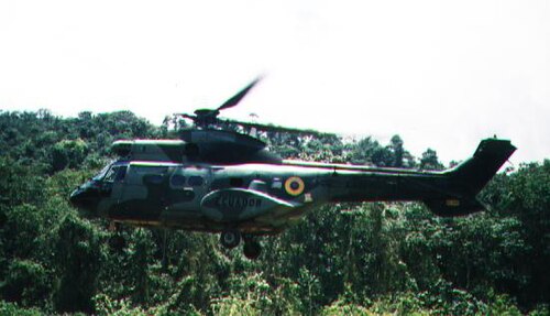 エクアドル陸軍航空隊のプーマ ヘリコプター。