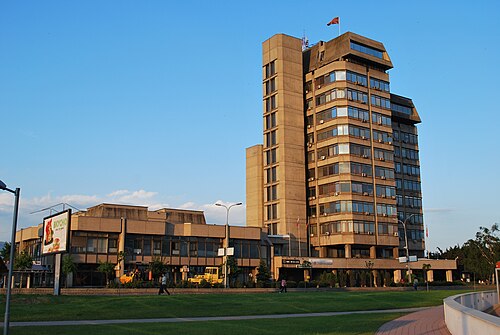 スコピエのマケドニア国立銀行ビル