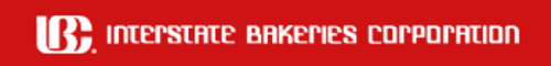 赤い背景に白い「Interstate Bakeries Corporation」