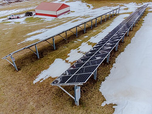 太陽光発電アレイの地上設置