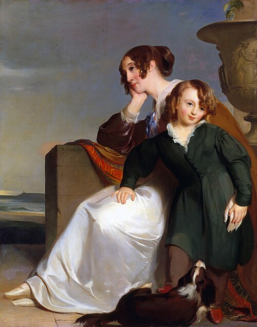 母と息子、1840年、油彩、キャンバス、メトロポリタン美術館、ニューヨーク