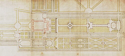 テッシン・ザ・エルダーによるエコルスンドの庭園の設計図（1660年代）