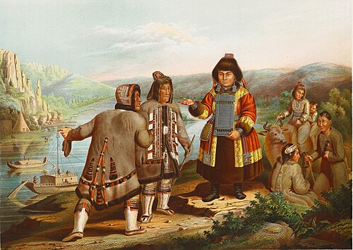 ヤクート人、1862年頃、グスタフ・パウリ作、東シベリア