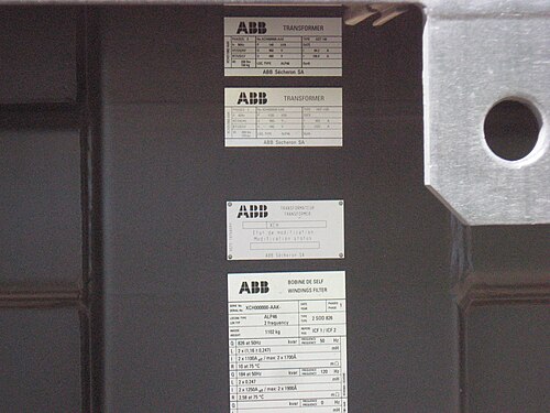 ALP-46A 4637 の ABB HEP トランス