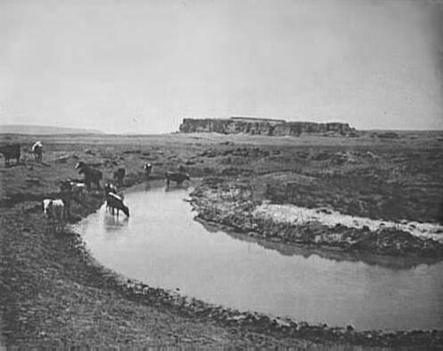 アコマ台地の眺め、1899年