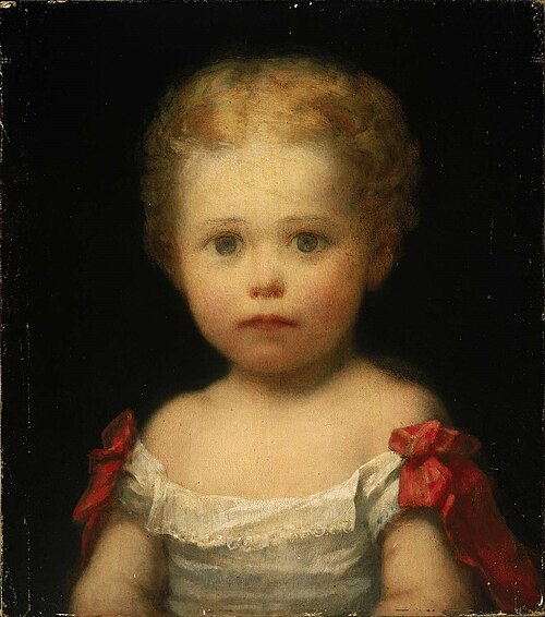 ウィリアム・モリス・ハントの息子、モリス・ハントの肖像画、1857年、ボストン美術館所蔵。