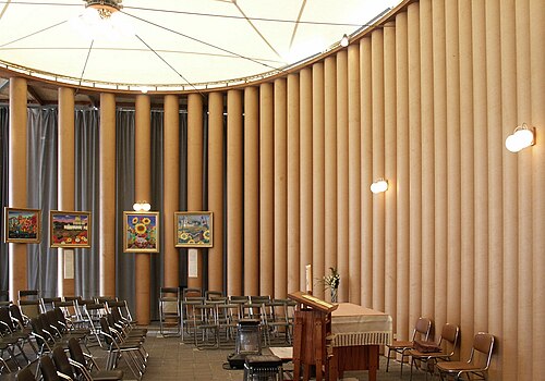 紙の教会、神戸 1995年建設