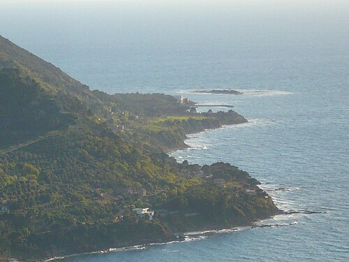 岬と島の眺め