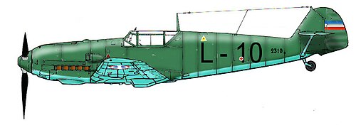 ユーゴスラビア製のメッサーシュミットBf 109E-3