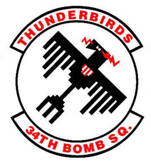 第34爆撃飛行隊パッチ