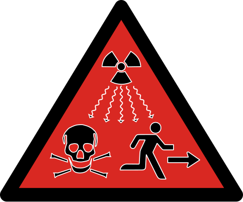 2007年ISO放射能危険シンボルは、IAEAカテゴリー1、2、3の放射性物質（死亡または重傷を引き起こす可能性のある危険な放射性物質）を対象としています。
