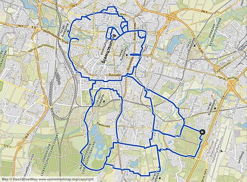 フォルカー・ワインリッヒによるテディベアの GPS 描画。