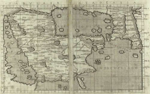アジアアラビアの第 6 地図 フェリックスとカルマニア砂漠