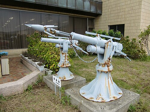 南房荘市役所にある鯨猟銃